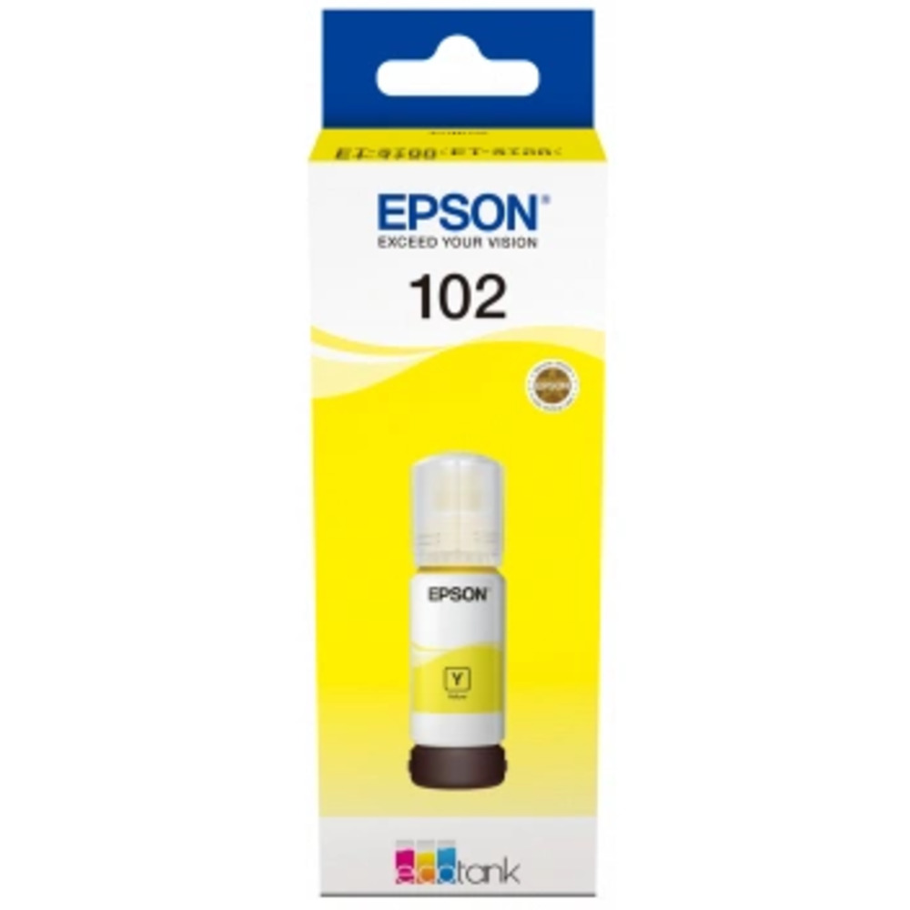 63593_2002056423 Epson 102 EcoTank Inktfles Geel 70,0ml - Afbeelding 1