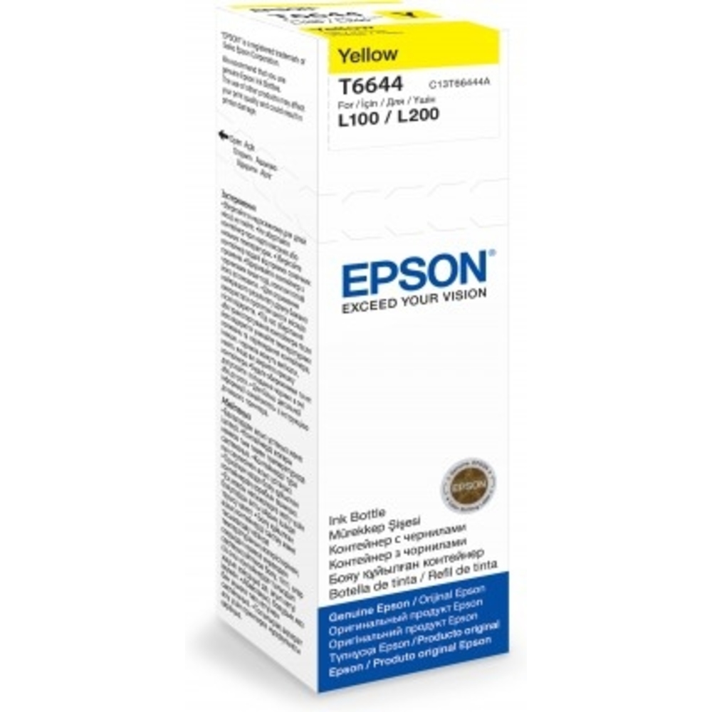 65178_1 Epson T6644 EcoTank Inktfles Geel 70,0ml - Afbeelding 1
