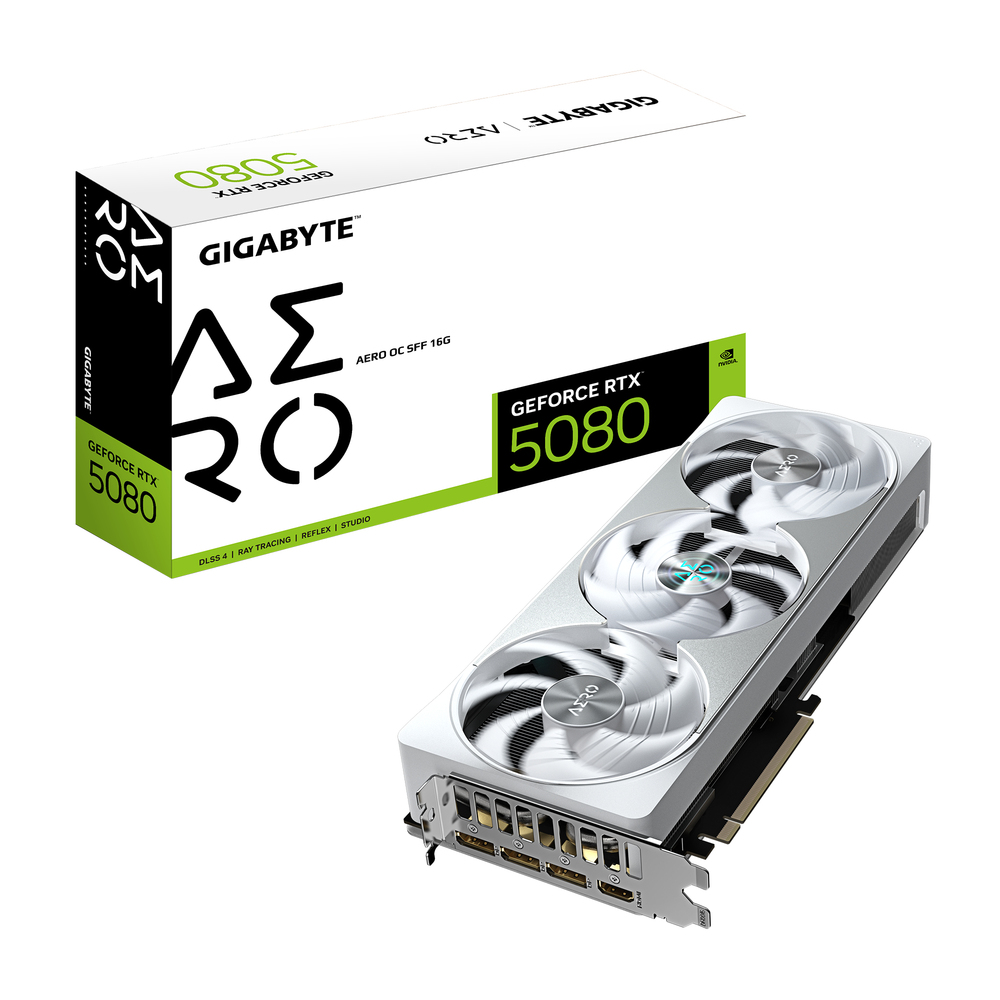 67598_1 Gigabyte GeForce RTX 5080 AERO OC SFF 16G - Afbeelding 1