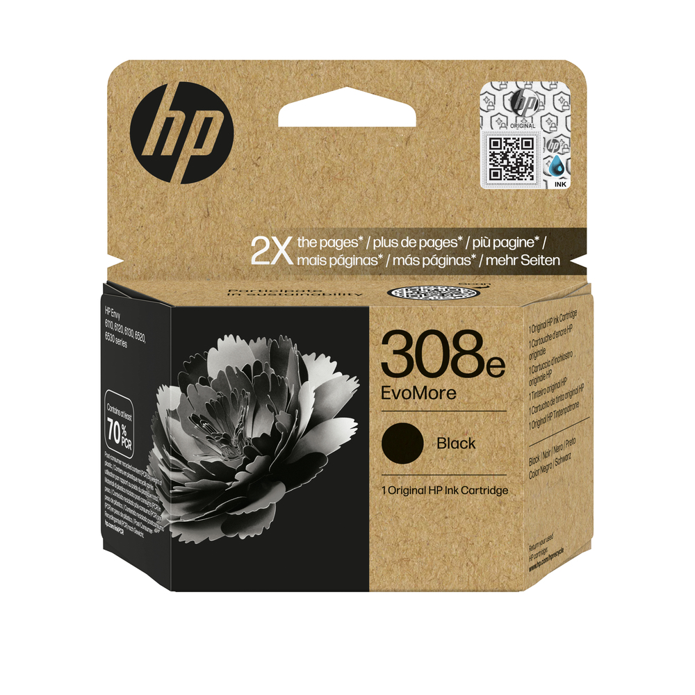69151_1 HP 308e Zwart EvoMore 320 pagina`s - Afbeelding 1