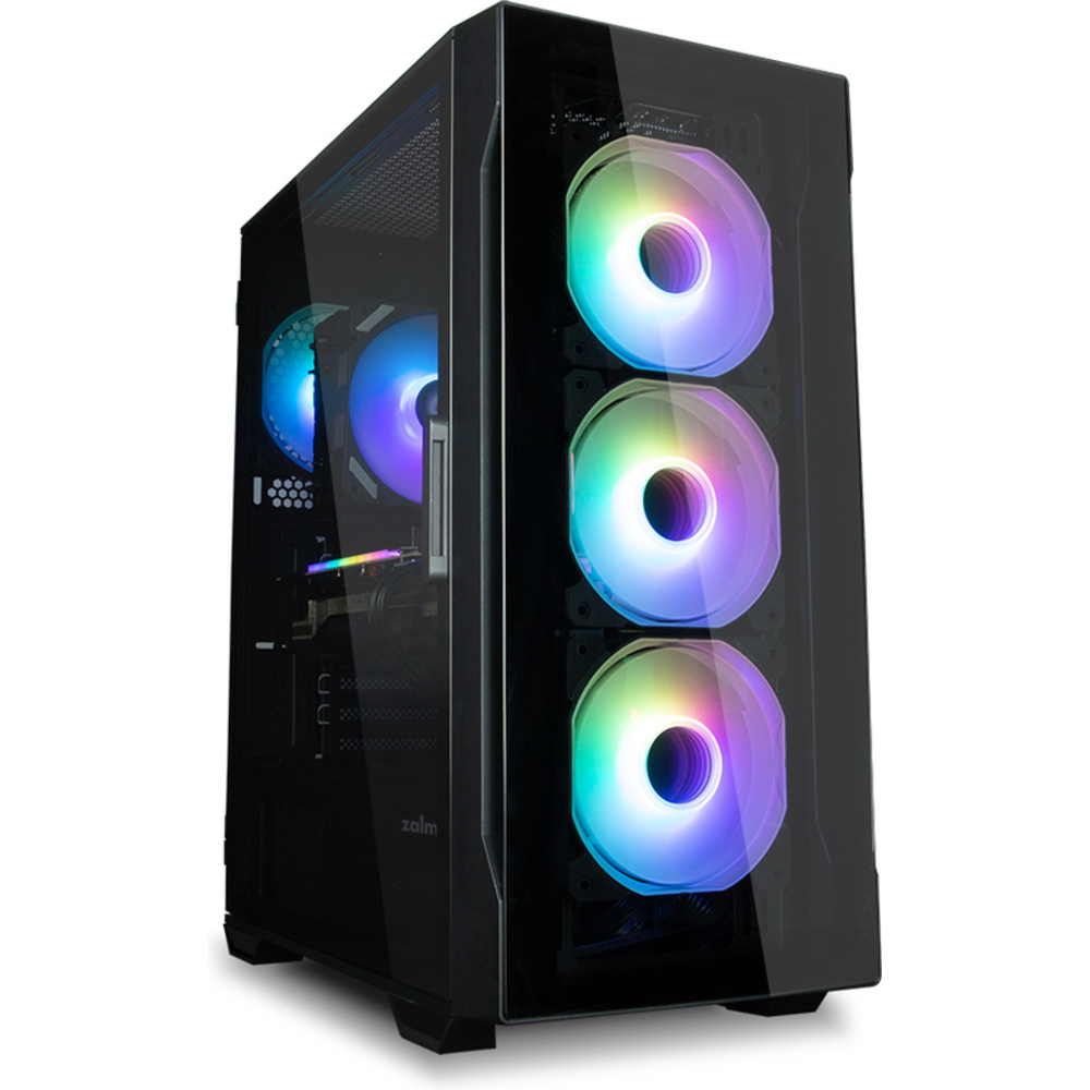 WB-24523_1_Zalman-I3-NEO-TG-BLACK-computer-Midi-Tower-Zwart-Behuizing Zalman I3 NEO TG Black - Afbeelding 1