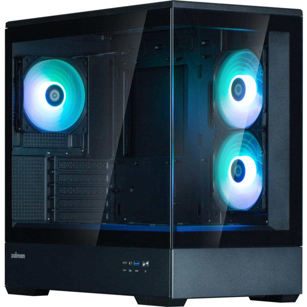 WB-25109_1_Zalman-P30-Black-V2-Mini-Tower-Zwart-Behuizing Zalman P30 Black V2 - Afbeelding 1