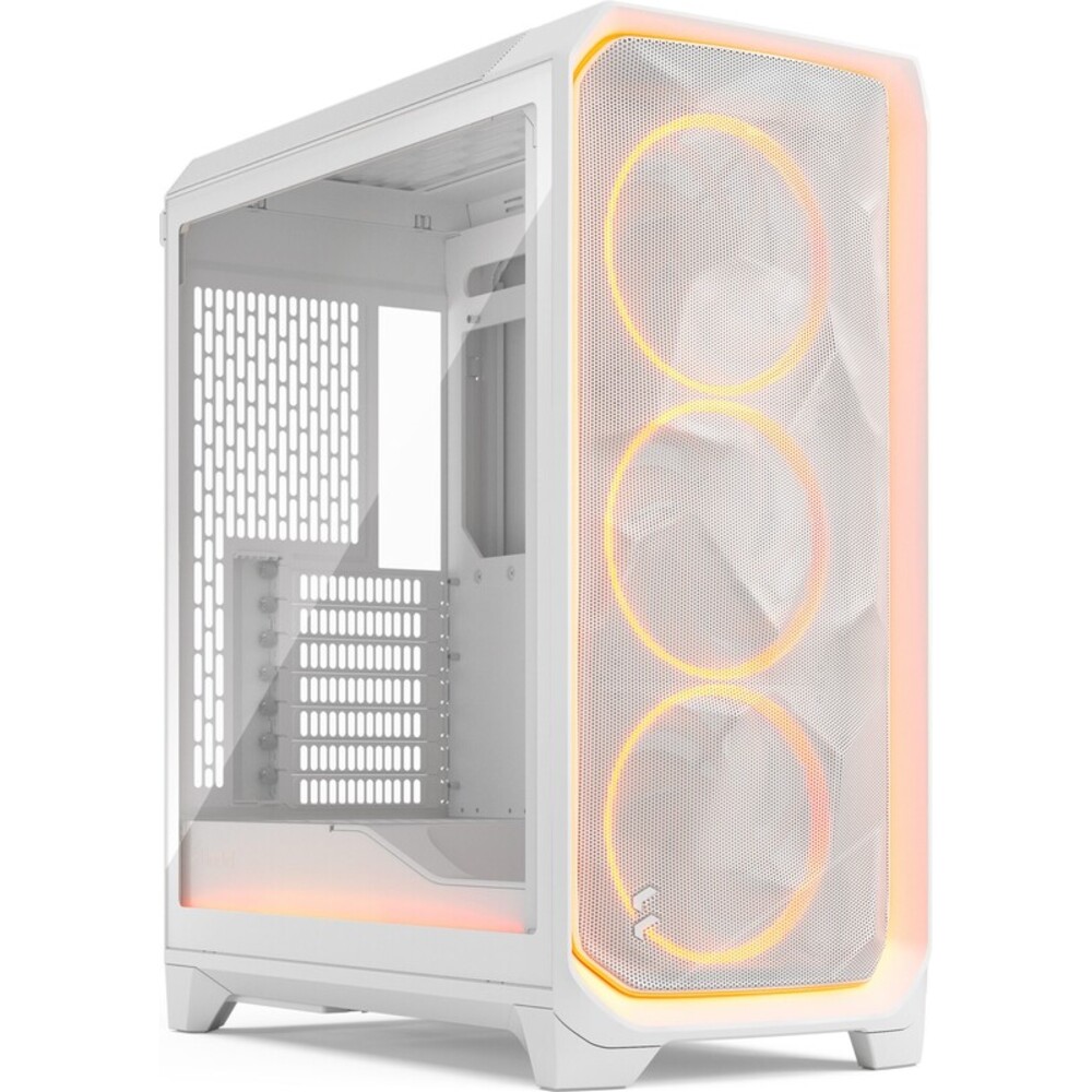 WB-25372_1_Fractal-Design-Meshify-3-Ambience-Pro-RGB-White-TG-Clear-Tint-Behuizing Fractal Design Design Meshify 3 Ambience Pro RGB TG Clear Tint Wit - Afbeelding 1
