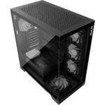 XPG Invader X, met 5 fans en riser cable, Zwart