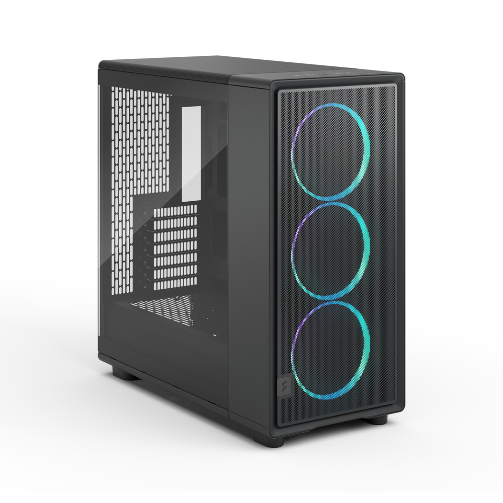 WB-26658_03_Epoch_XL_RGB_Black_TG_Left-Front-Above Fractal Design Design Epoch XL, Black TG RGB Light Tint - Afbeelding 1