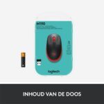Logitech M190 Draadloze Muis Zwart/Rood - Afbeelding 6