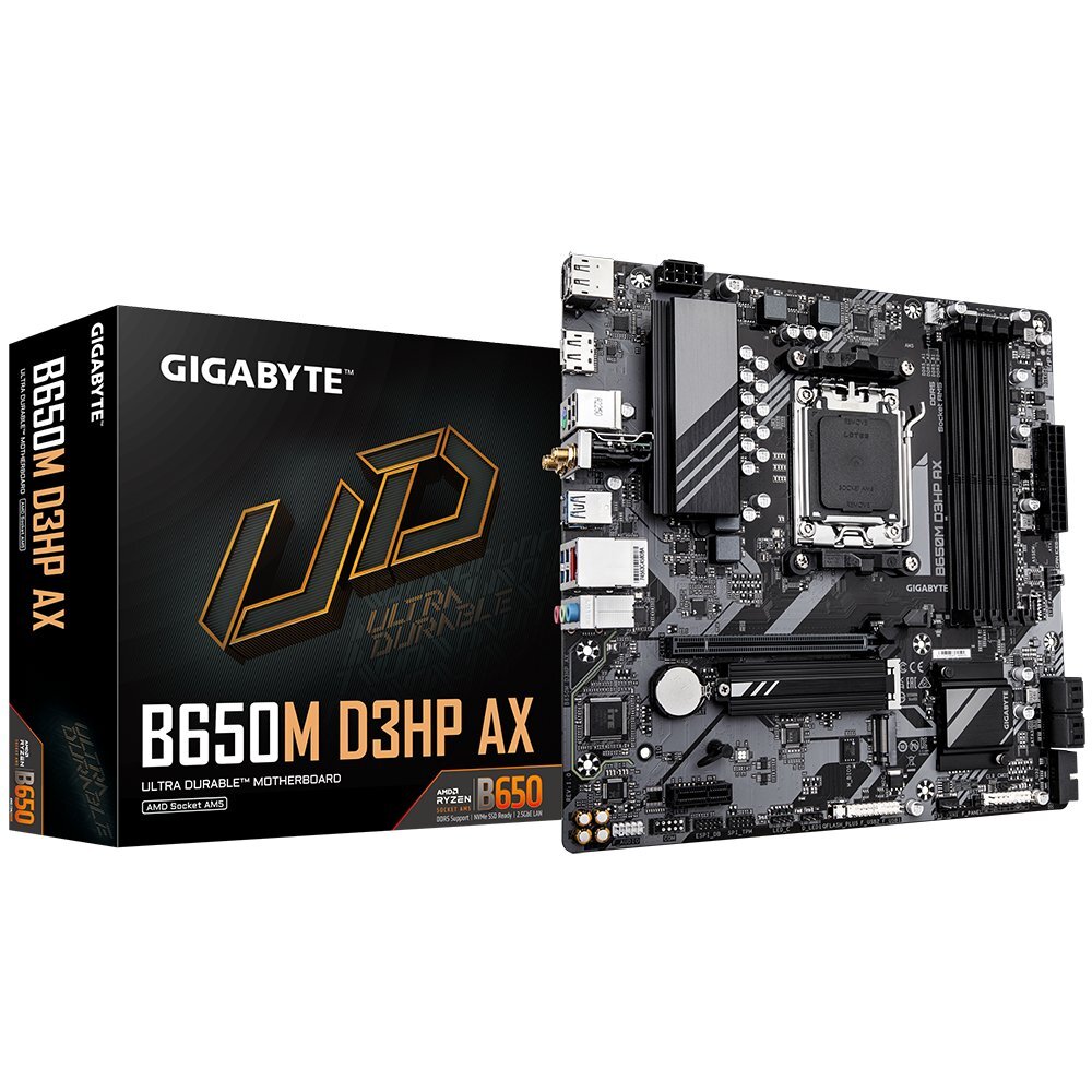 fe82d6755253b55dbabd3728f9ff395443e7069a74ba633cc7dba020fa54a8d2 Gigabyte B650M D3HP AX - Afbeelding 1