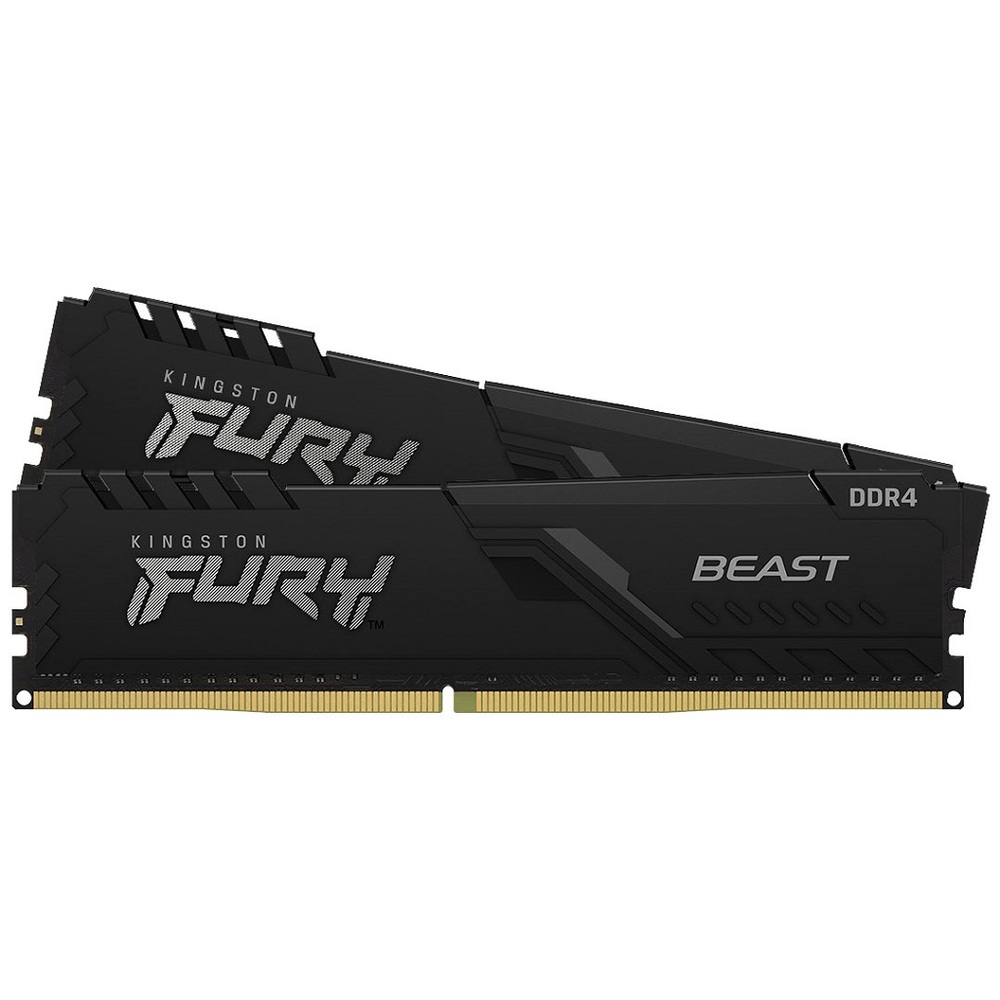 1627485569 Kingston FURY Beast Black 64GB DDR4/3200 (2x32GB) DIMM - Afbeelding 1