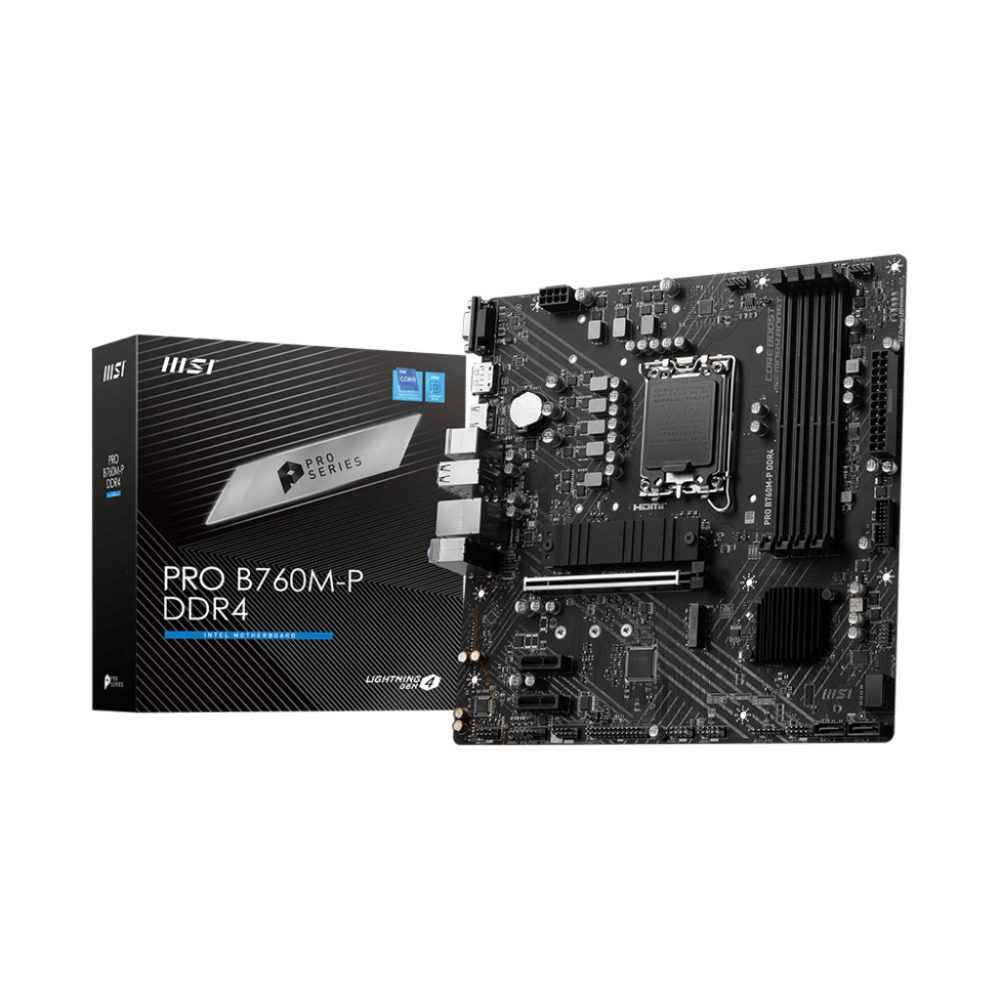 1673973656 MSI PRO B760M-P DDR4 - DDR4 - Afbeelding 1