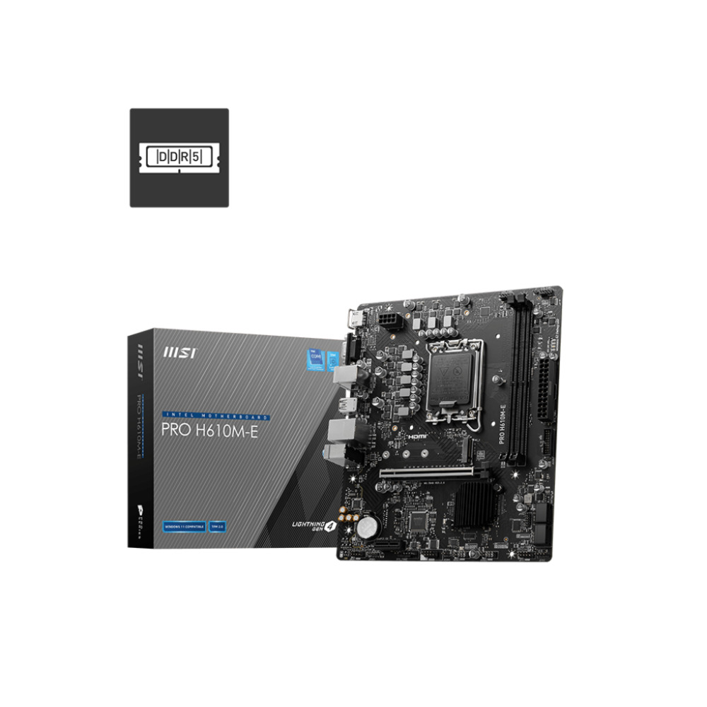 1696940868 MSI PRO H610M-E - DDR5 - Afbeelding 1