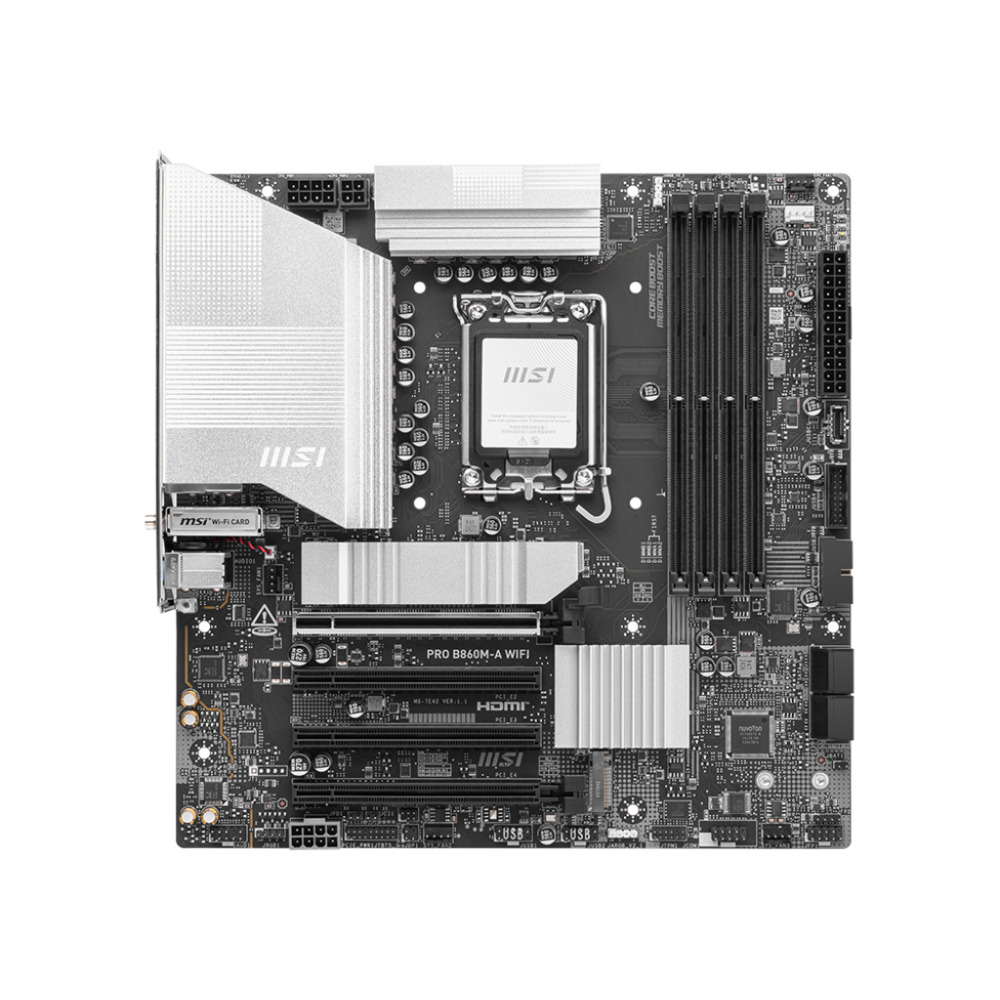 1760525750 MSI PRO B860M-A WIFI - GEBRUIKT! - Afbeelding 1