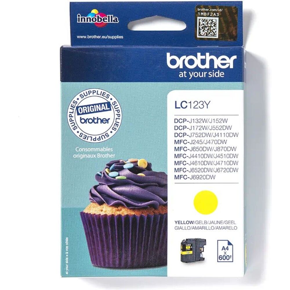 49206_brother-lc-123y-inktcartridge-geel Brother LC-123Y Geel 6,6ml - Afbeelding 1