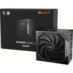 be quiet! be quiet! Power Zone 2 1000W, ATX3.1 PCIe5.1, 80+ Cybernetics Platinum, 1x 12VHPWR (600W) Angled, Semi-Passive Cooling, 3xPCI-Ex(6+2), 7xSATA, 1xPATA, Full Cable Management, Single Rail, 140mm Pure Wings 3