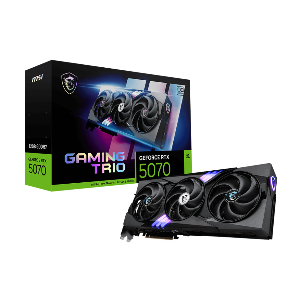 1741619202 MSI GeForce RTX 5070 12G GAMING TRIO OC - Afbeelding 1