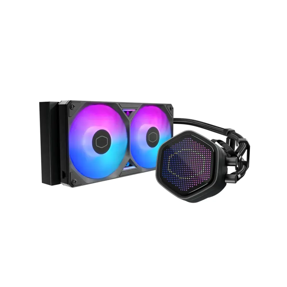 1760524038 Cooler Master MasterLiquid Atmos II Pixel LED 240 Zwart - Afbeelding 1