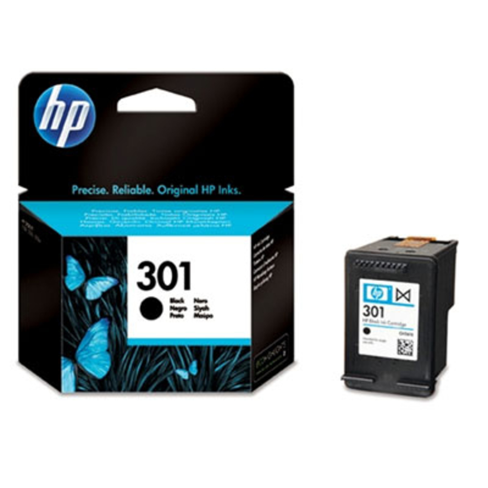 39688_1 HP 301 Zwart 3ml - Afbeelding 1