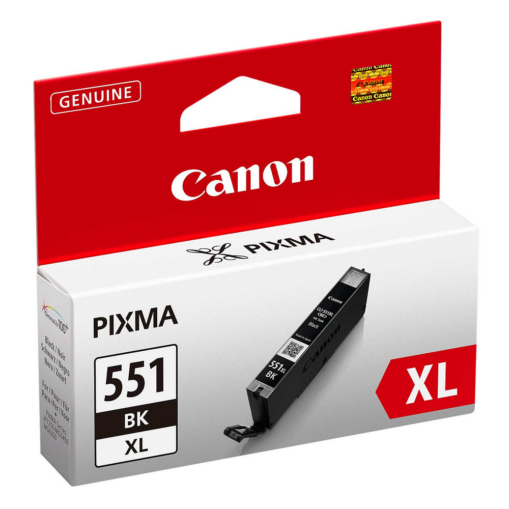 44848_1 Canon CLI-551XL BK Zwart 11,0ml - Afbeelding 1
