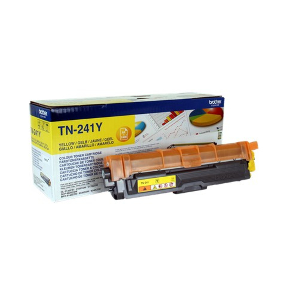 48644_1 Brother TN-241Y Geel 1.400 pagina`s - Afbeelding 1