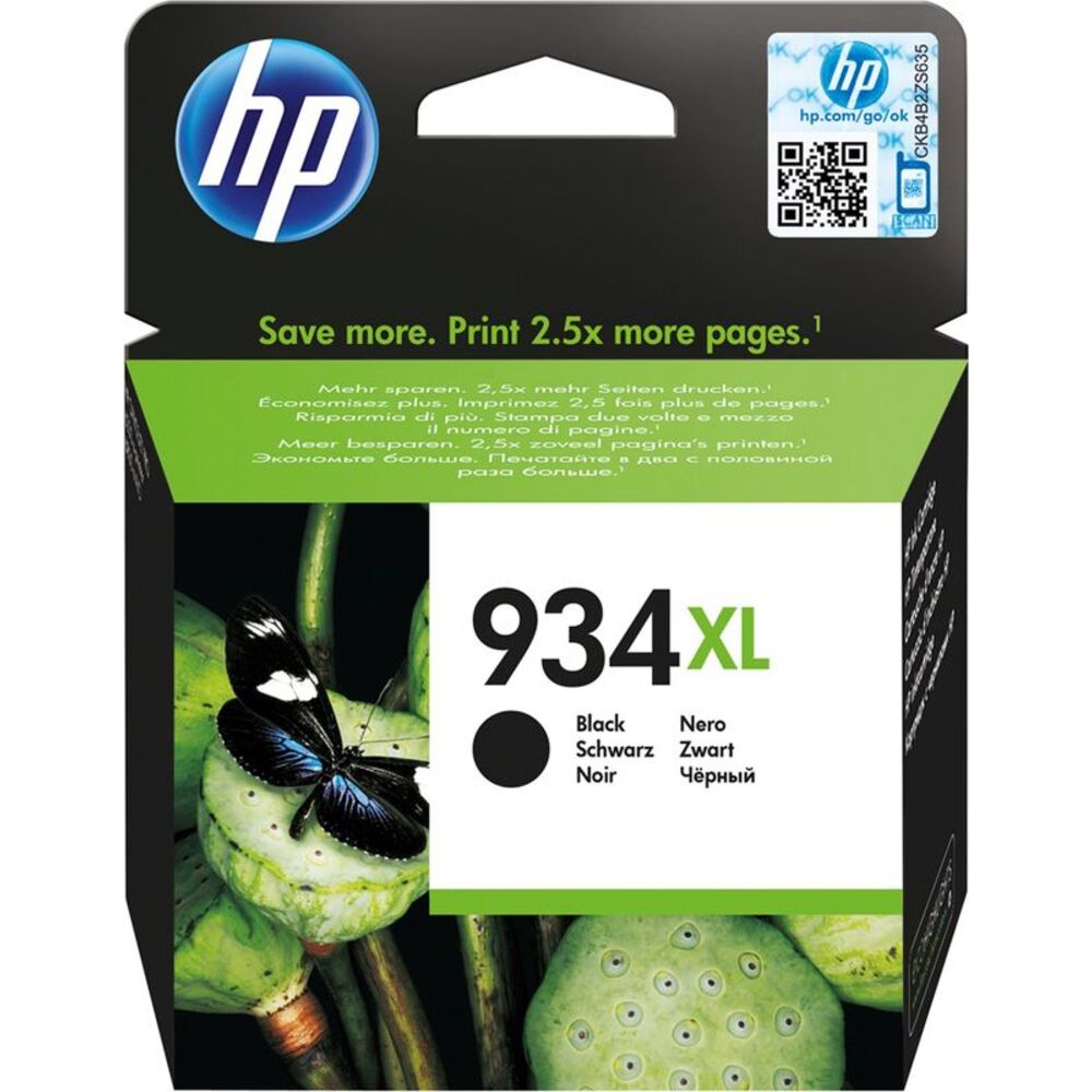 50426_hp-934xl-c2p23ae-inktcartridge-zwart-hoge-capaciteit HP 934XL Zwart 25,5ml - Afbeelding 1