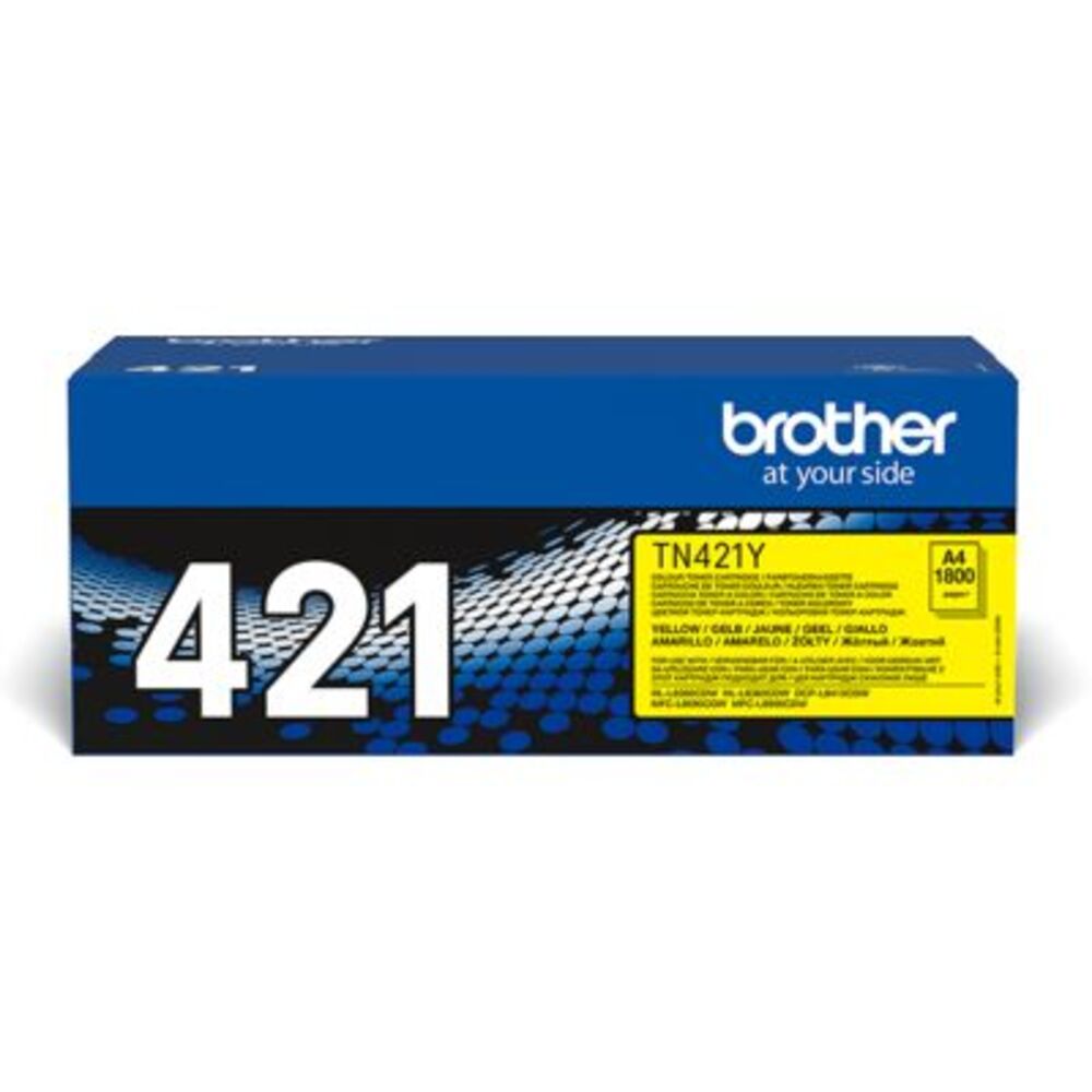 55211_brother-tn-421y-toner-geel Brother TN-421Y Geel 1.800 pagina`s - Afbeelding 1