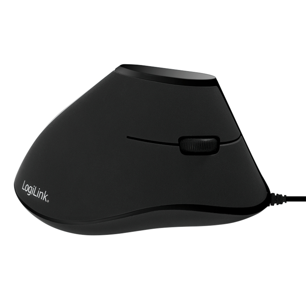 55499_4 LogiLink ID0158 Ergonomic Vertical Mouse Zwart - Afbeelding 1