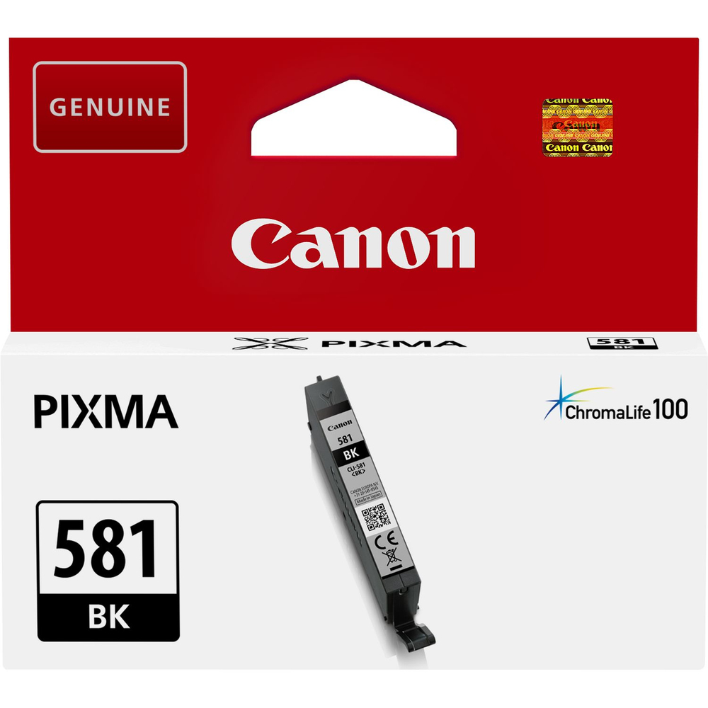 55623_2 Canon CLI-581 BK Zwart 5,6ml - Afbeelding 1
