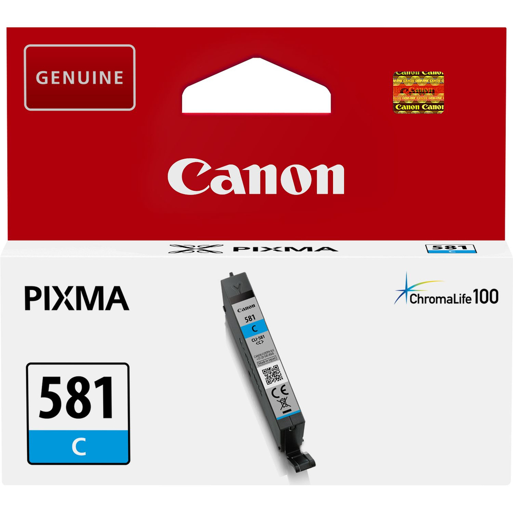55624_2 Canon CLI-581C Cyaan 5,6ml - Afbeelding 1