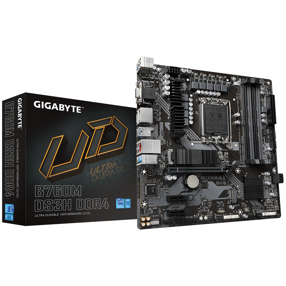 63716_6 Gigabyte B760M DS3H DDR4 - Afbeelding 1