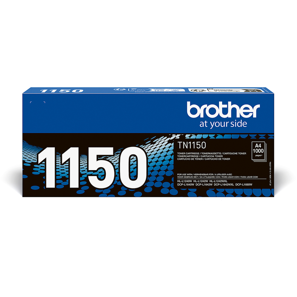 68338_1 Brother TN-1150 Zwart 1.000 pagina`s - Afbeelding 1