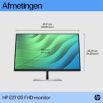 HP E27 G5 6N4E2AA Zwart - Afbeelding 8