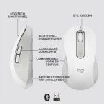 Logitech Signature M650 Large Linkshandig Wit - Afbeelding 2