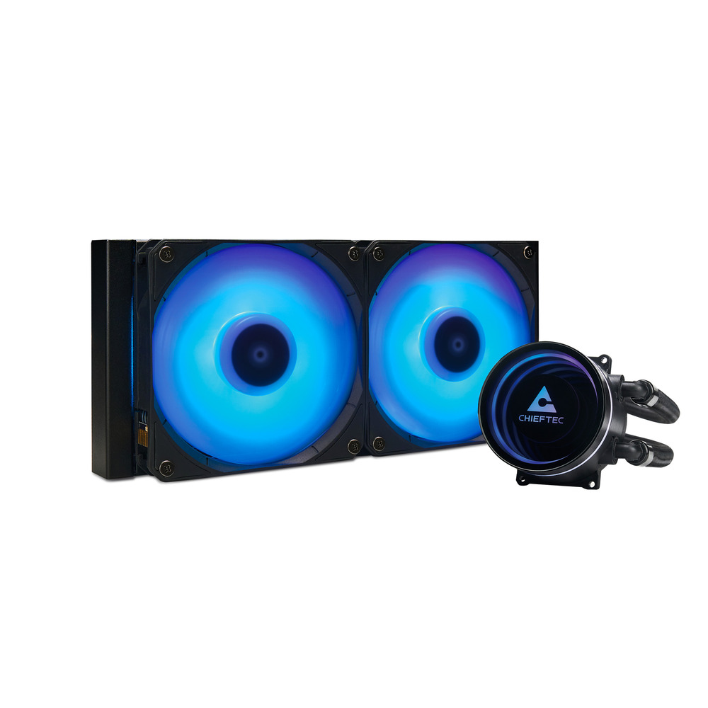 WB-25142_00025142-135427670 Chieftec Iceberg 240 RGB Zwart - Afbeelding 1