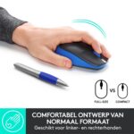 Logitech M190 Draadloze Muis Zwart/Blauw - Afbeelding 7