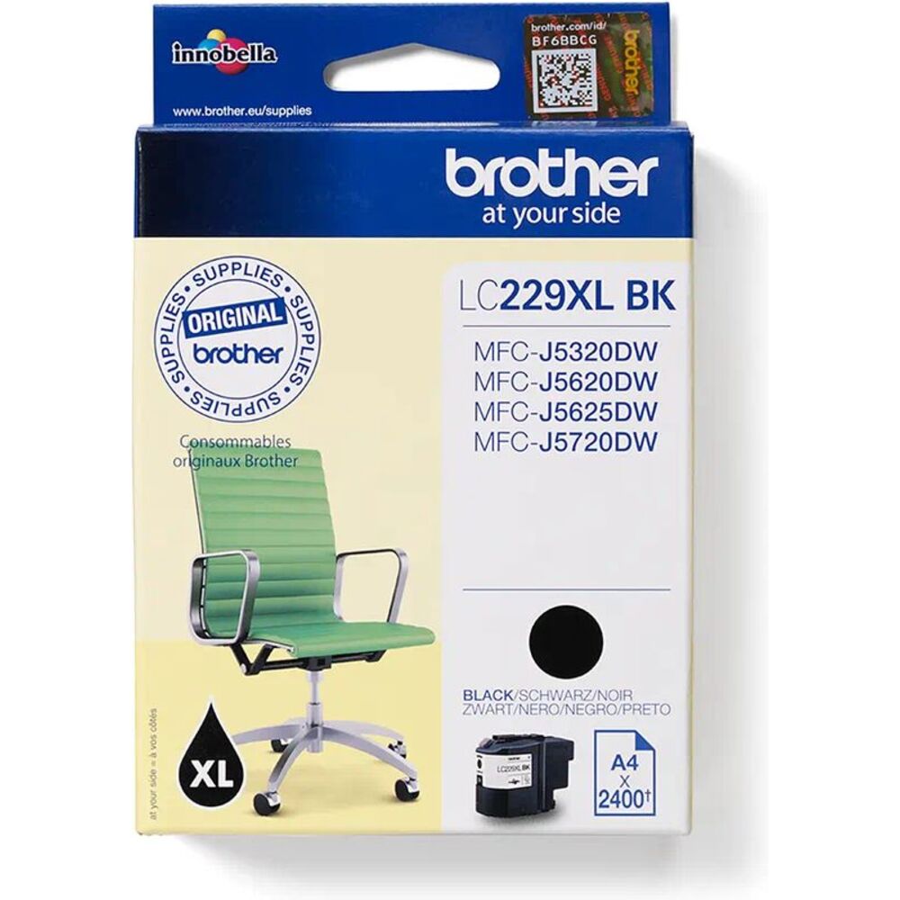 52140_brother-lc-229xlbk-inktcartridge-zwart-extra-hoge-capaciteit Brother LC-229XLBK Zwart 30,0ml - Afbeelding 1