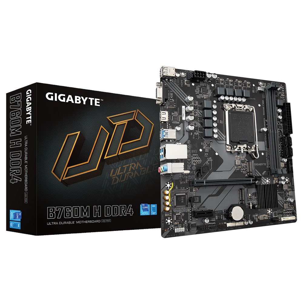 64858_1 Gigabyte B760M H DDR4 - Afbeelding 1