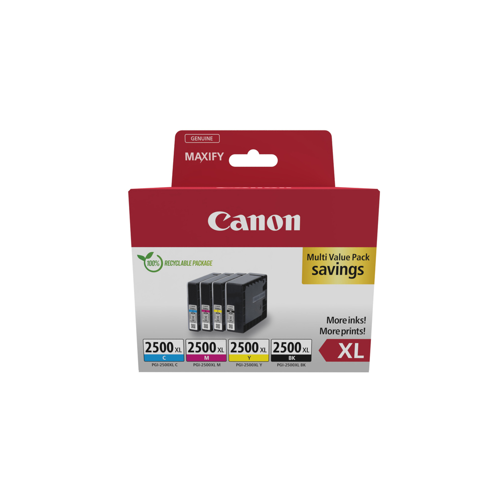 66141_1 Canon PGI-2500XL Combipack 77,2ml - Afbeelding 1