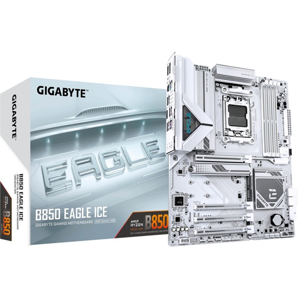 69649_3_GIGABYTE-B850-EAGLE-ICE-moederbord Gigabyte B850 EAGLE ICE - Afbeelding 1